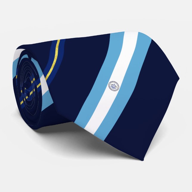 Atlantic City (New Jersey) city flag Neck Tie (Rolled)