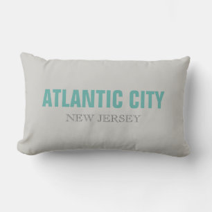 Atlantic City New Jersey State Throw Pillow