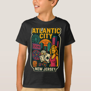 Atlantic City New Jersey Vacation Casino Gaming Ga T-Shirt