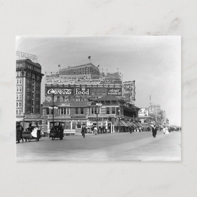 Atlantic City, New Jersey, Vintage Postcard (Front)
