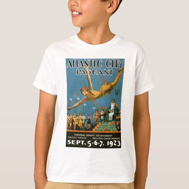 Atlantic City Pageant Vintage Poster T-Shirt (Front)