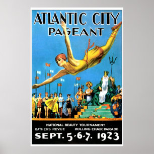 Atlantic City Pagent Reproduction Poster