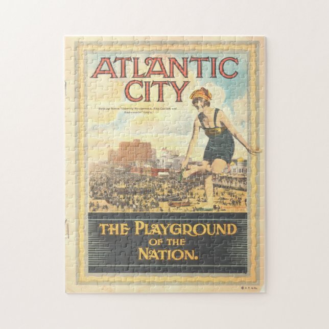 "Atlantic City-Playground of the Nation" Puzzle (Vertical)