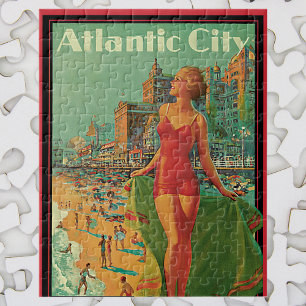 Atlantic City Resort, Pennsylvania Railroad Travel Jigsaw Puzzle