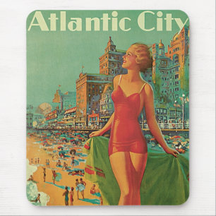 Atlantic City Resort, Pennsylvania Railroad Travel Mouse Pad