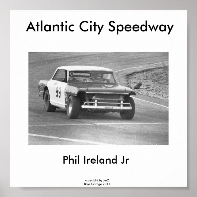 Atlantic City Speedway, Phil Ireland #99... Poster (Front)