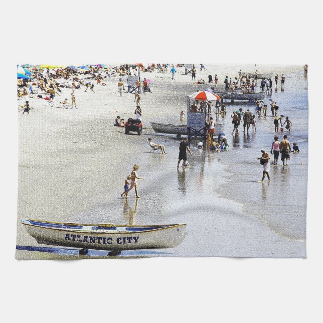 Atlantic City Tea Towel (Horizontal)