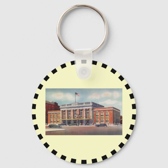 Atlantic City Train Station PRSL 1936 Key Ring (Front)