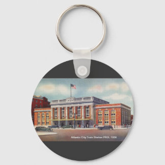 Atlantic City Train Station PRSL 1936 Key Ring