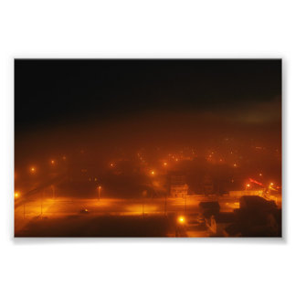 Atlantic City Under Fog 4" x 6" Print
