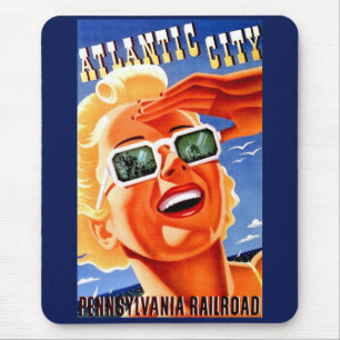 Atlantic City via Pennsylvania Railroad Mouse Pad
