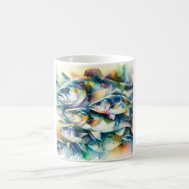 Atlantic Cod 030624AREF108 - Watercolor Coffee Mug (Center)