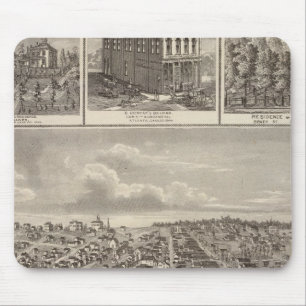 Atlantic, Iowa farms & bldgs Mouse Pad