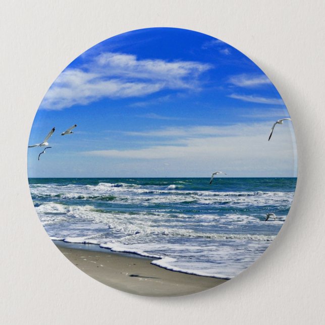 ATLANTIC OCEAN 10 CM ROUND BADGE (Front)