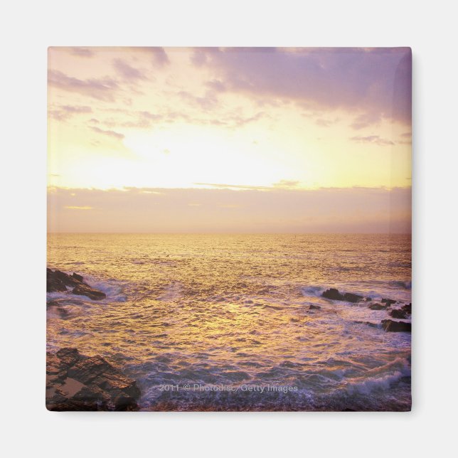 Atlantic Ocean at sunrise, view from Portland Magnet (Front)