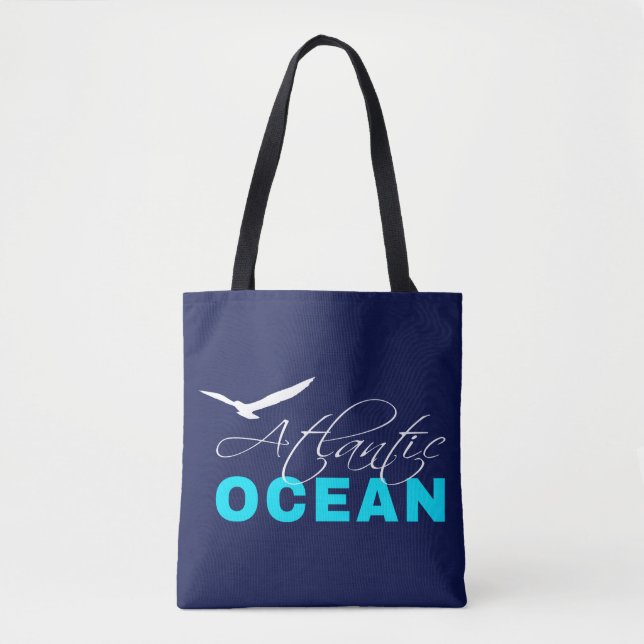Atlantic Ocean Customisable Tote Bag (Front)