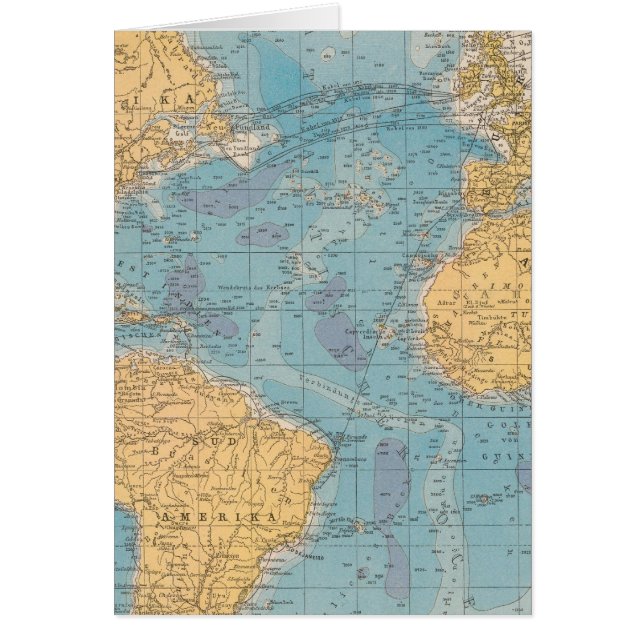 Atlantic Ocean Map (Front)