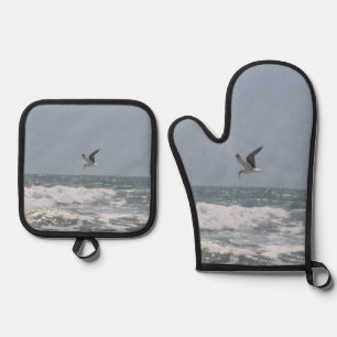 Atlantic Ocean Oven Mitt & Pot Holder Set