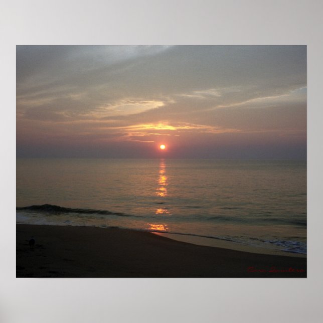 Atlantic Ocean Sunrise Poster (Front)
