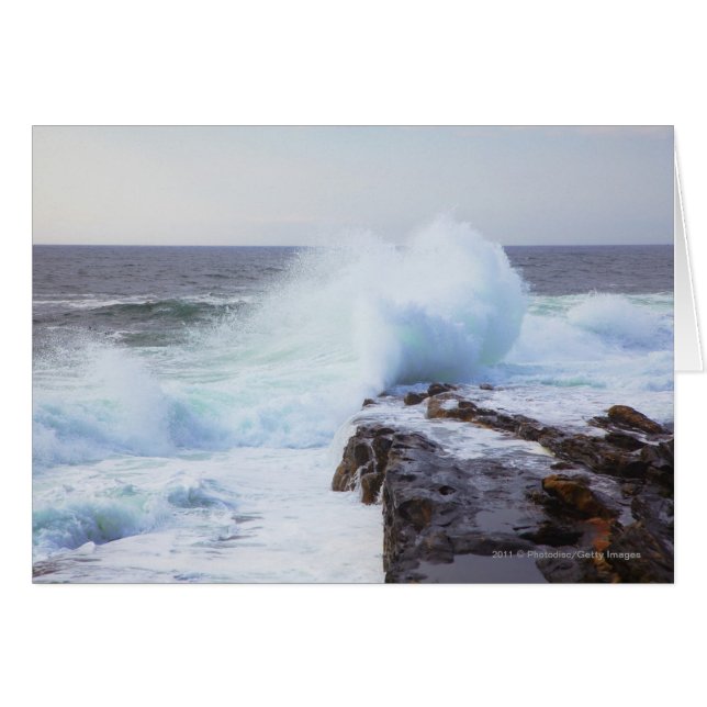 Atlantic Ocean Wave Crashing into Maine's Coast (Front Horizontal)
