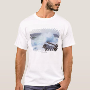 Atlantic Ocean Wave Crashing into Maine's Coast T-Shirt