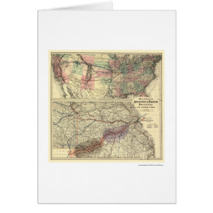 Atlantic & Pacific Railroad Map 1873