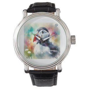 Atlantic Puffin 161024AREF121 - Watercolor Watch