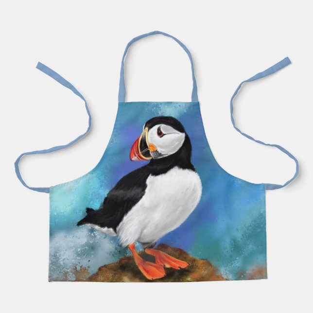 Atlantic Puffin Bird Apron (Front)