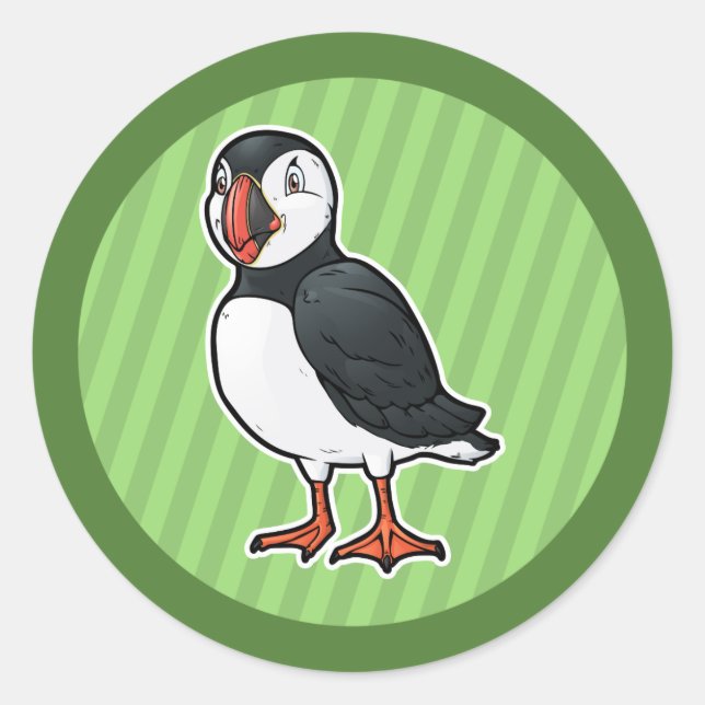 Atlantic Puffin Classic Round Sticker (Front)