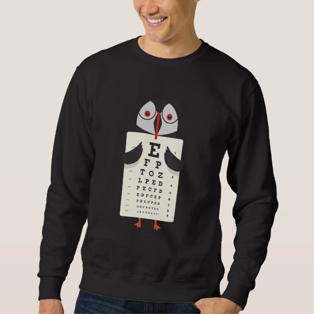Atlantic Puffin Eye Chart Sweatshirt (Front)