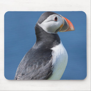Atlantic Puffin (Fratercula Arctica) On Cliff Mouse Pad