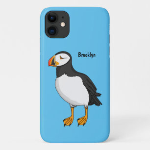 Atlantic puffin illustration iPhone 11 case