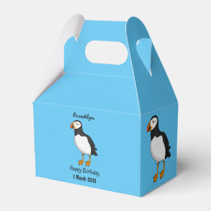 Atlantic puffin illustration favour box