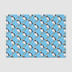 Atlantic puffin illustration tissue paper