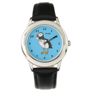 Atlantic puffin illustration watch