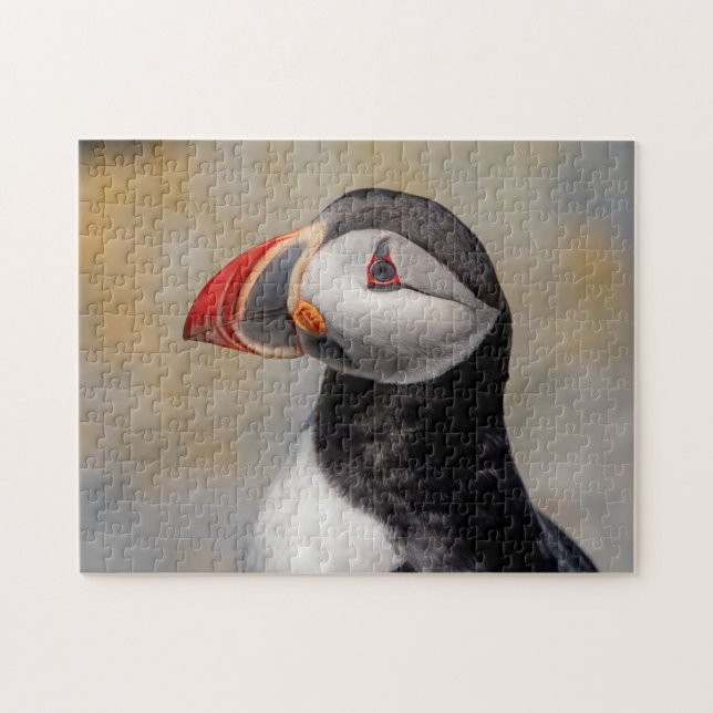 Atlantic Puffin in Machias, Maine Jigsaw Puzzle (Horizontal)