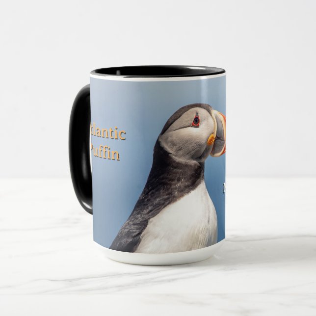 Atlantic Puffin – Machias Seal Island Maine Coffee Mug (Front Left)