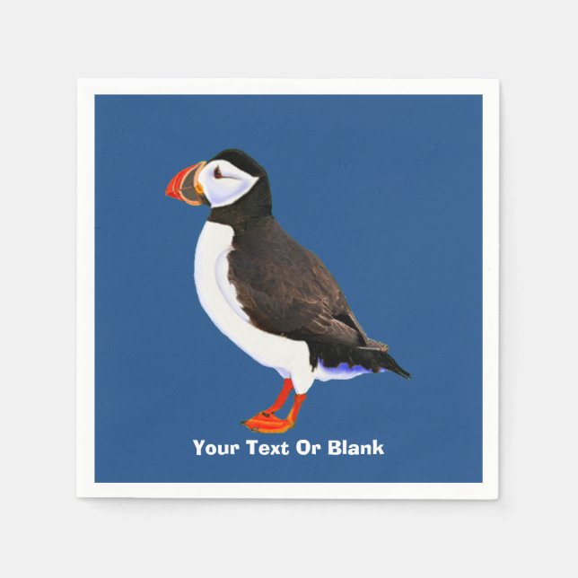 Atlantic Puffin Napkin (Front)