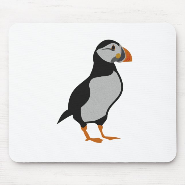 Atlantic Puffin Standing Mouse Pad (Front)