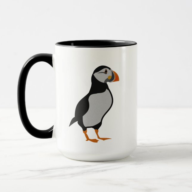 Atlantic Puffin Standing Mug (Left)