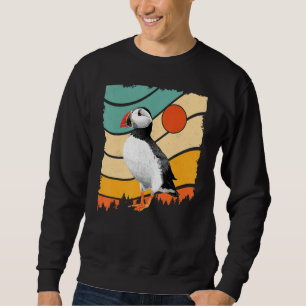 Atlantic Puffin Vintage Retro Style Ocean Sea-Bird Sweatshirt