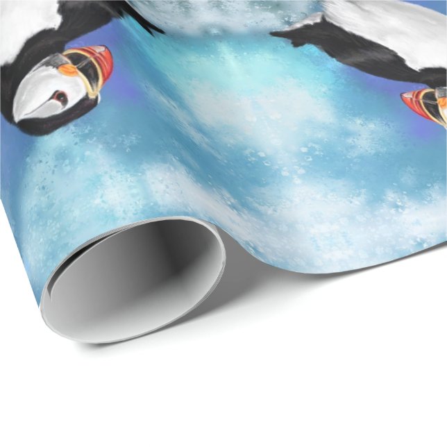 Atlantic Puffin Wrapping Paper (Roll Corner)