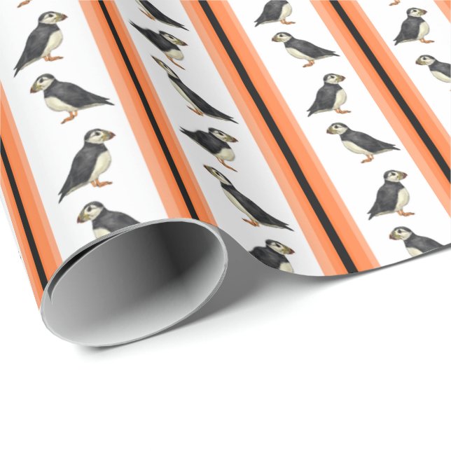 Atlantic Puffin  Wrapping Paper (Roll Corner)