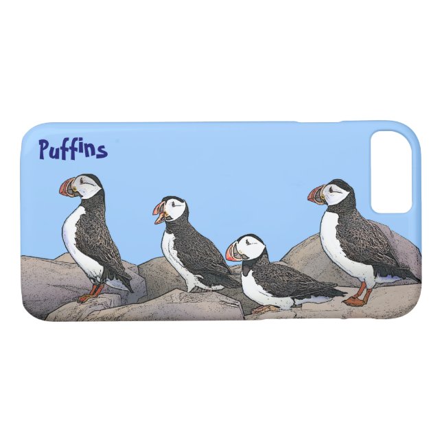 Atlantic Puffins Case-Mate iPhone Case (Back (Horizontal))
