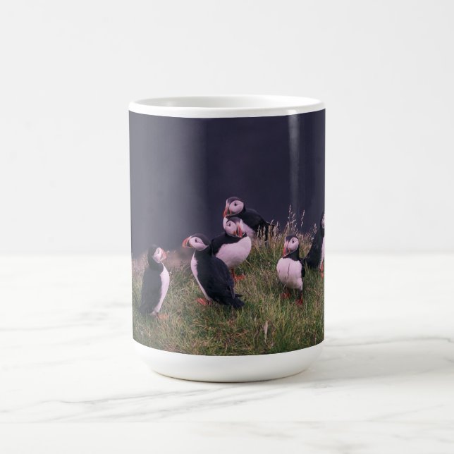 Atlantic Puffins Coffee Mug (Center)
