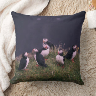 Atlantic Puffins Cushion