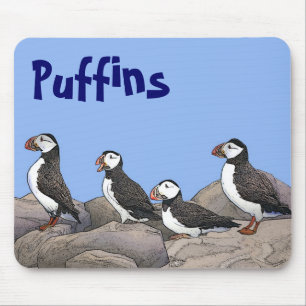Atlantic Puffins Mouse Pad