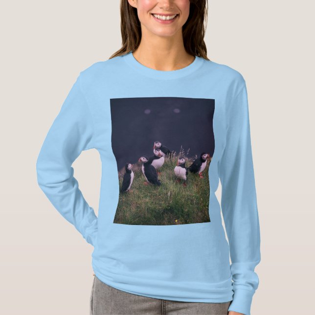 Atlantic Puffins T-Shirt (Front)