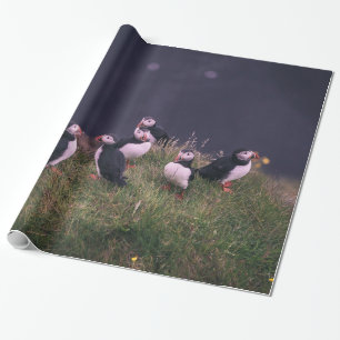 Atlantic Puffins Wrapping Paper