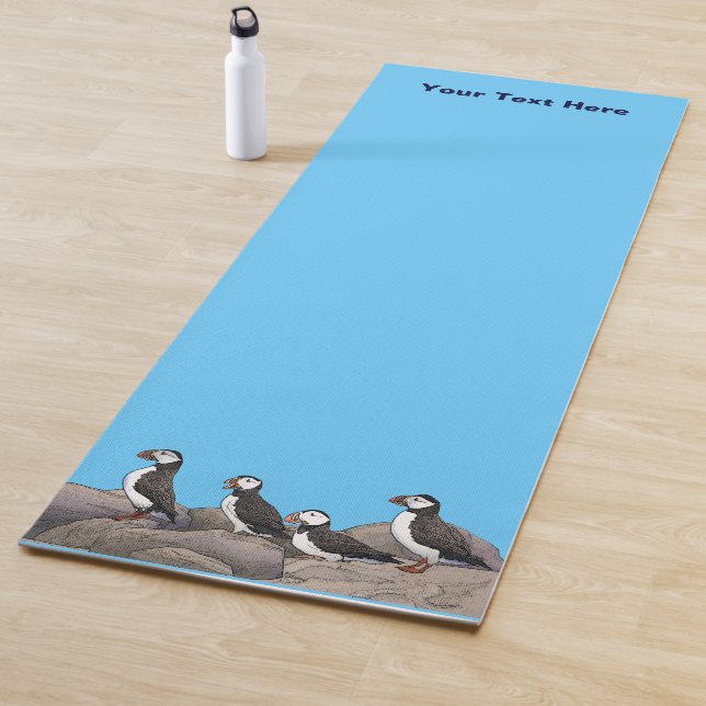 Atlantic Puffins Yoga Mat (In Situ)